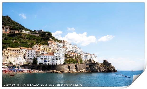 Amalfi Summer Days Print by Michelle BAILEY