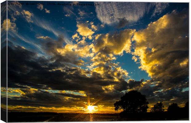 Summer Sunset Canvas Print by Ian Purdy