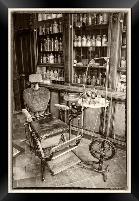 The Old dentists chair  Framed Print by Rob Hawkins