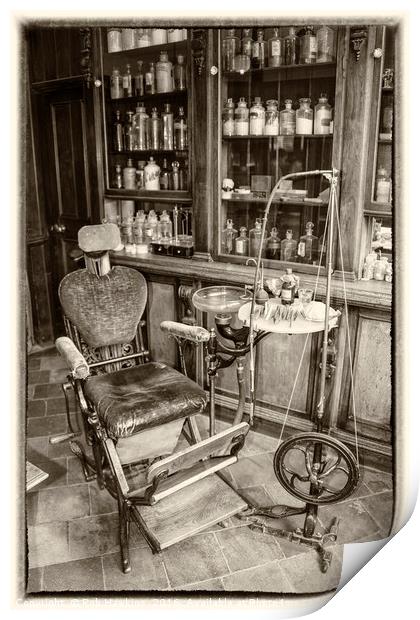 The Old dentists chair  Print by Rob Hawkins