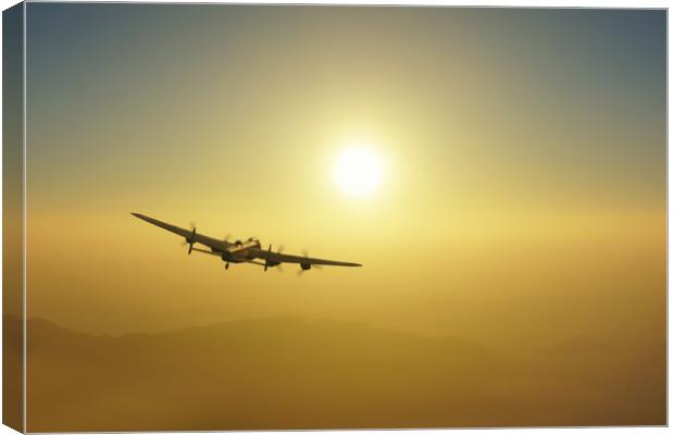 Lancaster Flying Legend Canvas Print by J Biggadike