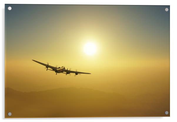 Lancaster Flying Legend Acrylic by J Biggadike