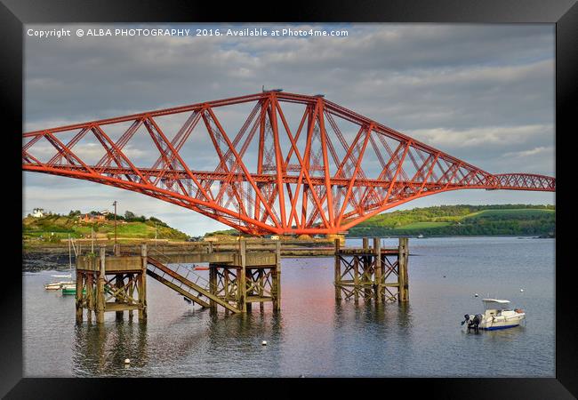 Forth Rail Bridge, South Queensferry. Framed Print by ALBA PHOTOGRAPHY
