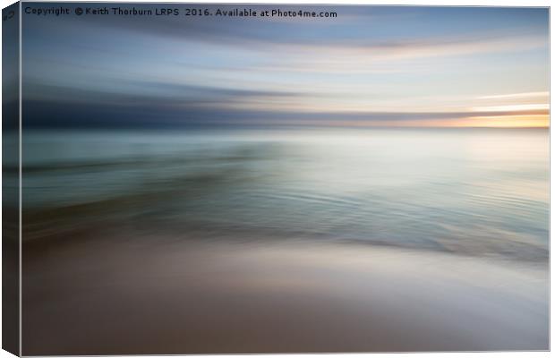 Portobello Beach Sunrise Canvas Print by Keith Thorburn EFIAP/b