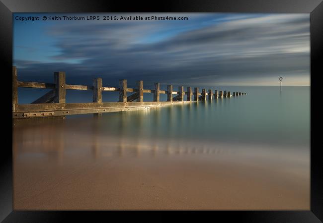 Portobello Beach Sunrise Framed Print by Keith Thorburn EFIAP/b