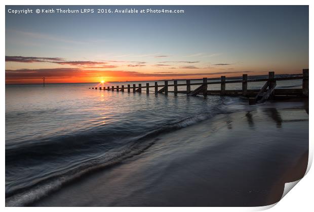 Portobello Beach Sunrise Print by Keith Thorburn EFIAP/b