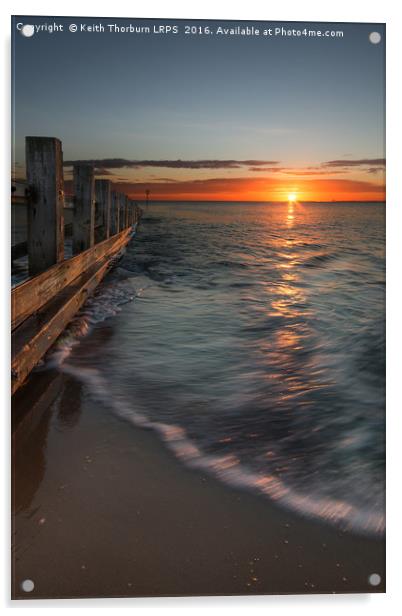 Portobello Beach Sunrise Acrylic by Keith Thorburn EFIAP/b