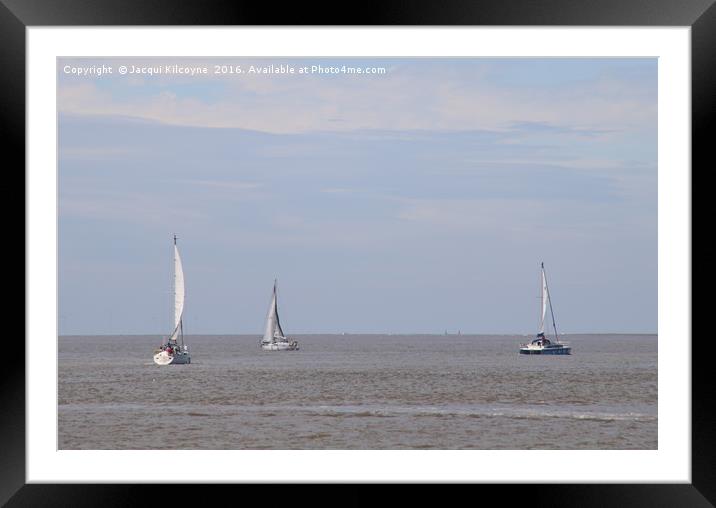 Nice Day for a Sail Framed Mounted Print by Jacqui Kilcoyne