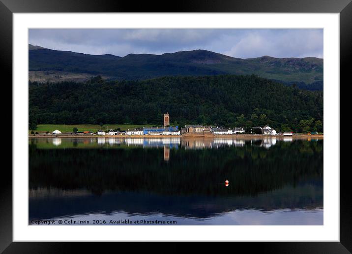 Inveraray Framed Mounted Print by Colin irwin