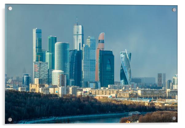 Business center Moscow-city Acrylic by Valerii Soloviov