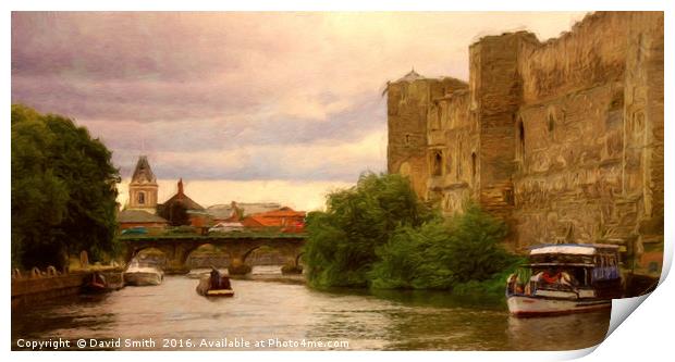 Boats On The Trent Print by David Smith