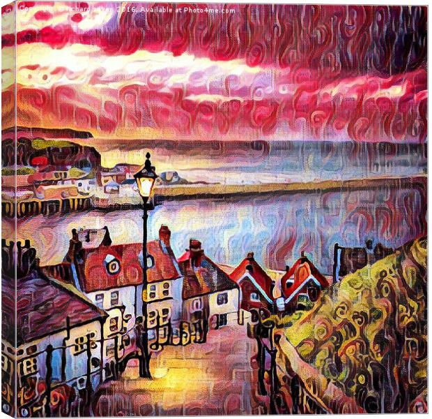 Sweet Whitby Canvas Print by richard sayer