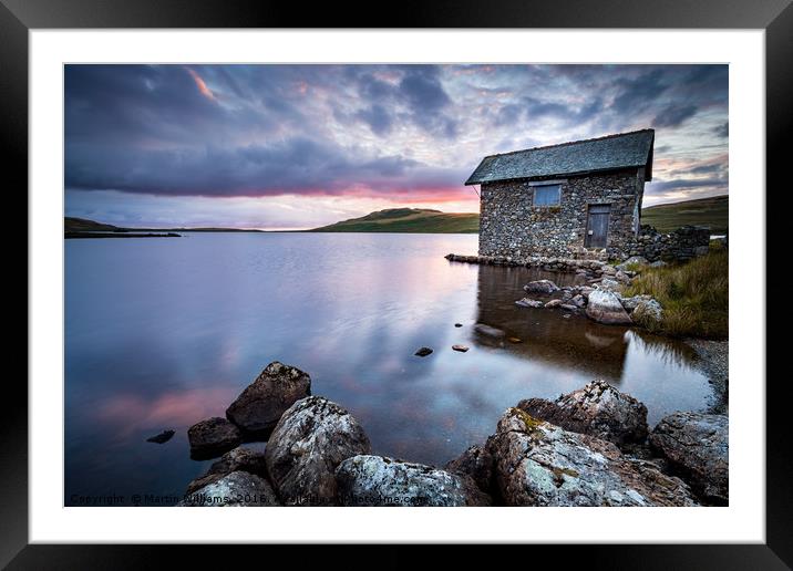 Boathouse at Devoke Water, Lake District Framed Mounted Print by Martin Williams