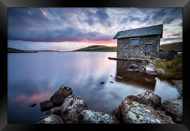 Boathouse at Devoke Water, Lake District Framed Print by Martin Williams