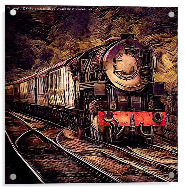 Steam Journey Acrylic by richard sayer