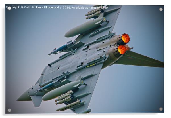 Eurofighter Typhoon RIAT 2016 - 2 Acrylic by Colin Williams Photography
