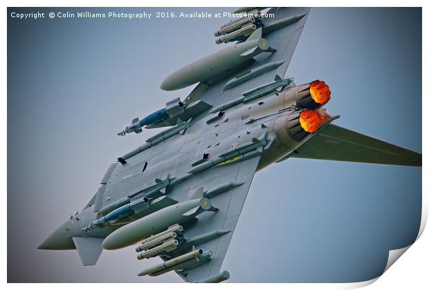 Eurofighter Typhoon RIAT 2016 - 2 Print by Colin Williams Photography
