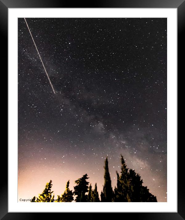 Crossing the Milky Way Framed Mounted Print by Trevor Camp