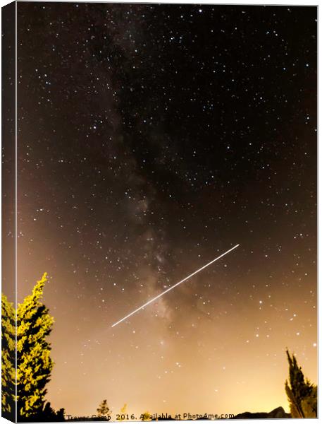 Crossing the Milky Way2 Canvas Print by Trevor Camp