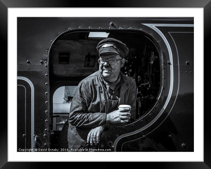 Awaiting departure Framed Mounted Print by David Oxtaby  ARPS