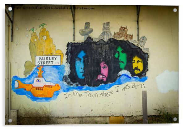 The Beatles street art Acrylic by Kevin Elias