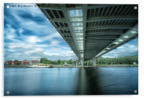 bridge at Kanne Acrylic by Jo Beerens