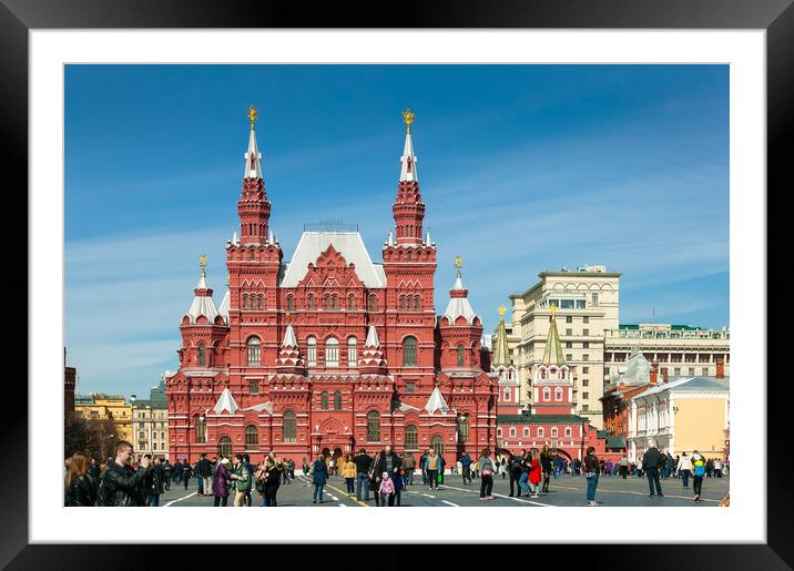 Moscow, Red Square Framed Mounted Print by Valerii Soloviov