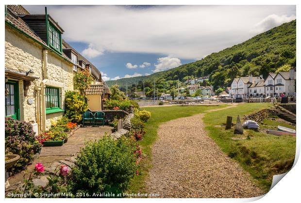 Porlock Weir, Somerset Print by Stephen Mole