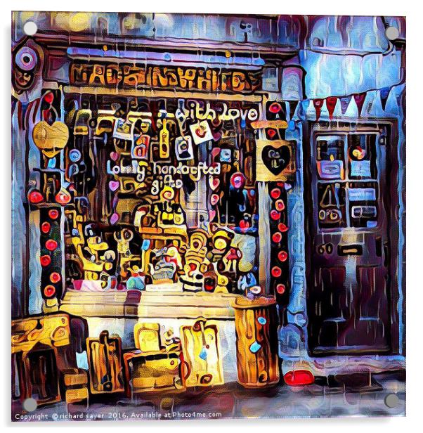 Shop of Delights Acrylic by richard sayer
