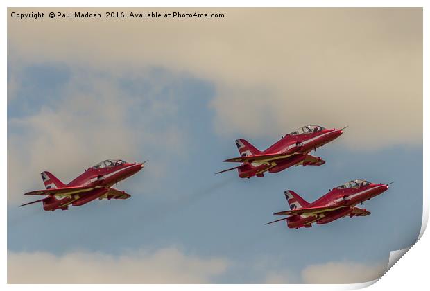 RAF Red Arrows Print by Paul Madden