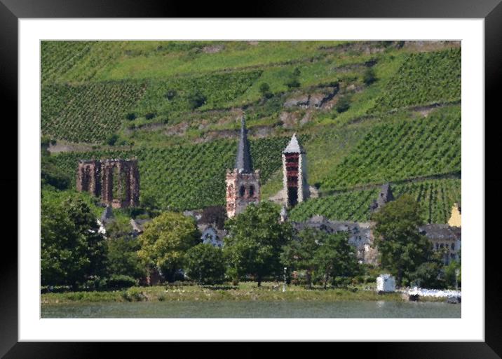 St Peters Church Bacharach                         Framed Mounted Print by Malcolm Snook