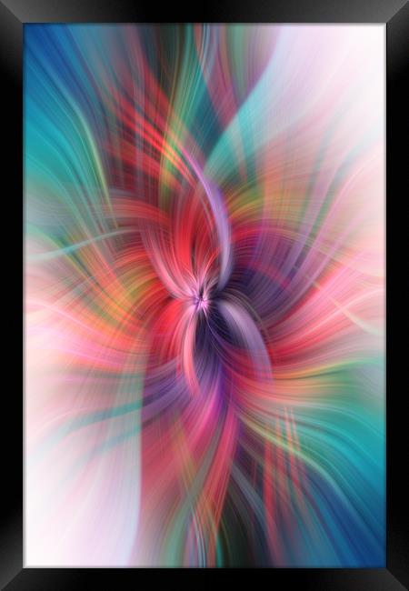 Multicolored Abstract. Concept Abundance Framed Print by Jenny Rainbow