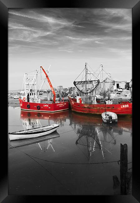 Red Drifters Framed Print by Stephen Mole