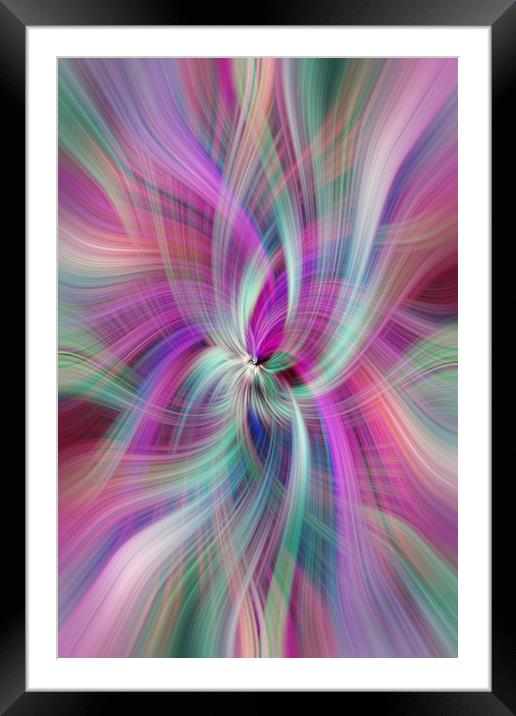 Rainbow Colored Abstract 1. Concept Divine Virtues Framed Mounted Print by Jenny Rainbow
