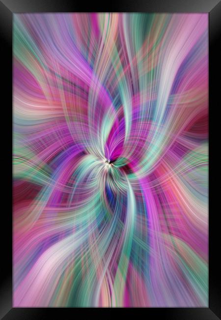 Rainbow Colored Abstract 1. Concept Divine Virtues Framed Print by Jenny Rainbow