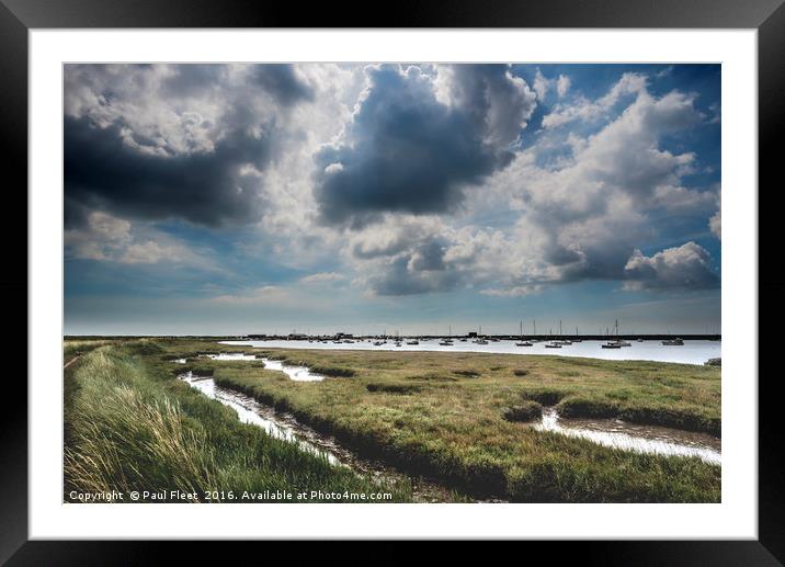 Brooding Suffolk Landscape Framed Mounted Print by Paul Fleet