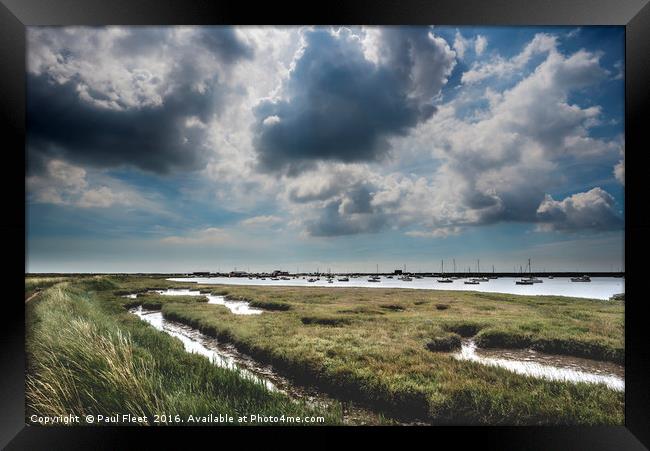 Brooding Suffolk Landscape Framed Print by Paul Fleet