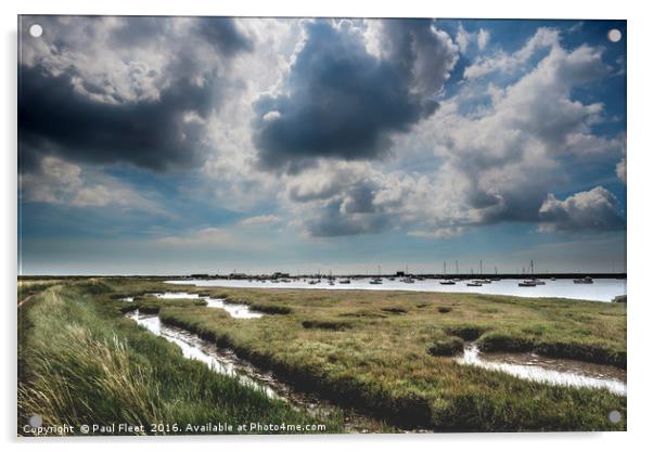 Brooding Suffolk Landscape Acrylic by Paul Fleet