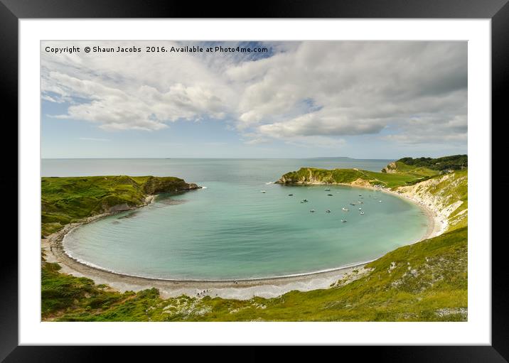 Lulworth cove  Framed Mounted Print by Shaun Jacobs