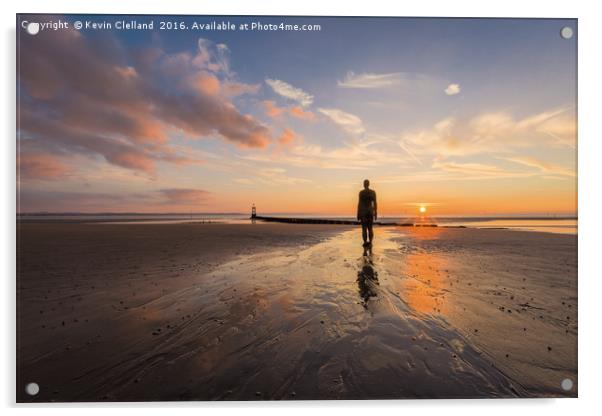 Anthony Gormley Statue Acrylic by Kevin Clelland