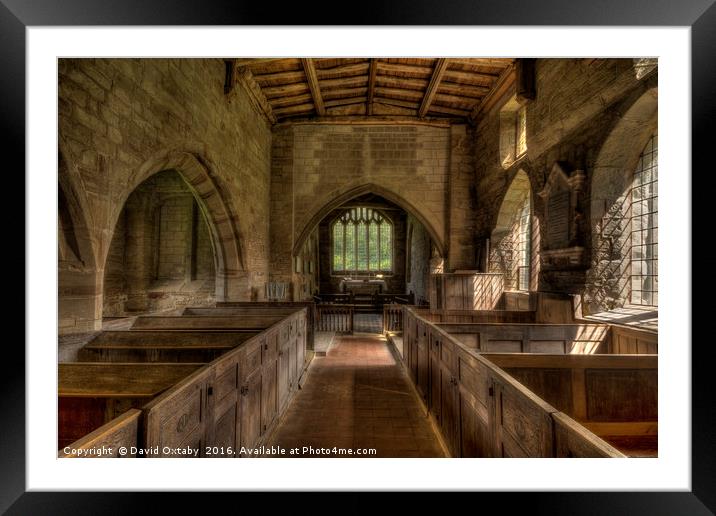St Michaels, Stretton en le Field Framed Mounted Print by David Oxtaby  ARPS