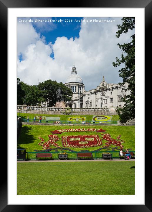 Union Terrace Gardens Framed Mounted Print by Howard Kennedy