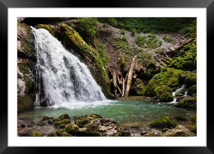Waterfall Framed Mounted Print by Ragnar Lothbrok