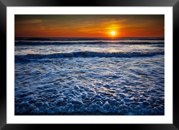 Colorful sunrise over the sea Framed Mounted Print by Ragnar Lothbrok