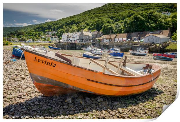 Lavinia, Porlock Weir Print by Stephen Mole