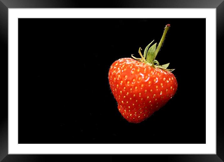 Strawberry Framed Mounted Print by Gavin Liddle
