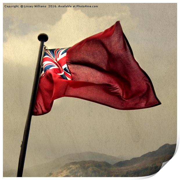 The Red Ensign Print by Linsey Williams