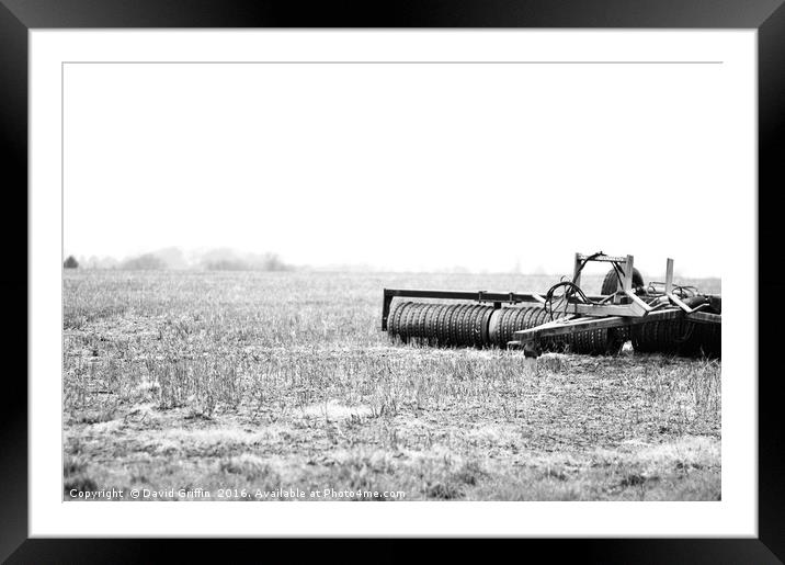 Rustic Fields  Framed Mounted Print by David Griffin