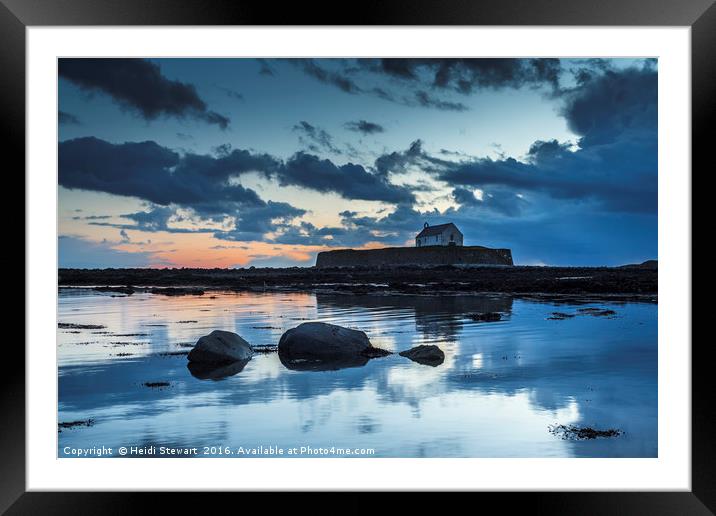 St. Cwyfans Church on the Isle of Anglesey Framed Mounted Print by Heidi Stewart