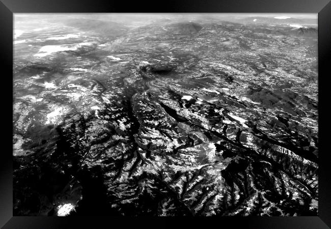 Earth Photo From 10.000m (32.000 feet) Framed Print by Radu Bercan